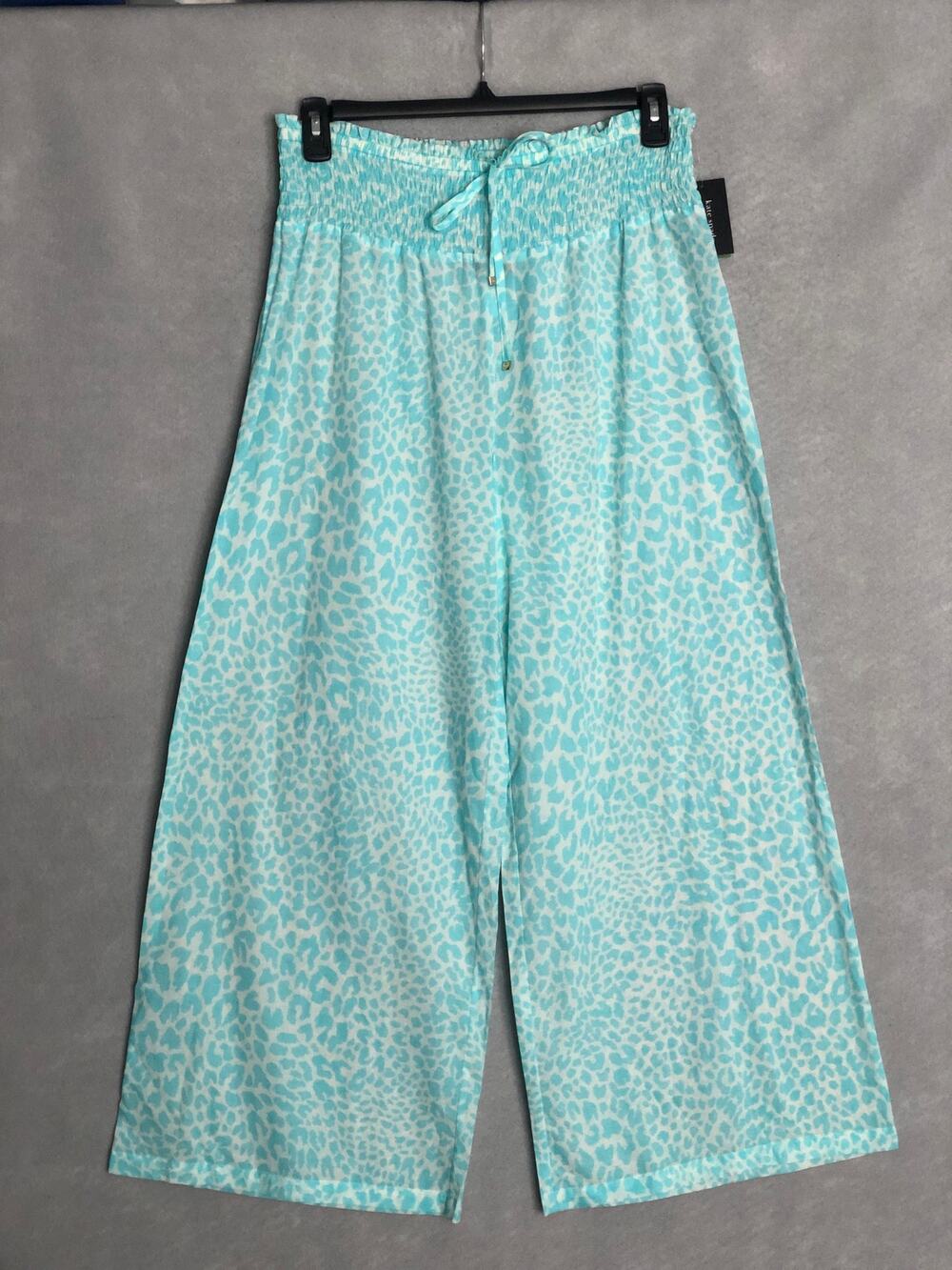 Kate Spade Cover-Up Pant Wide-Leg in Seaflower Women's Large NEW